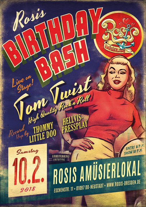Dresden wir kommen! Tom Twist @ Rosi's!Rosis Birthday Bash - Tom Twist 